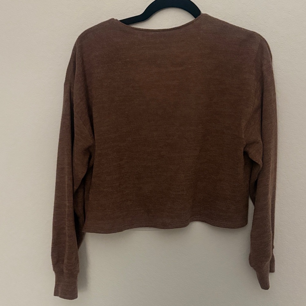 All in Favor Rust-Brown Knit Cardigan - Picture 6 of 6